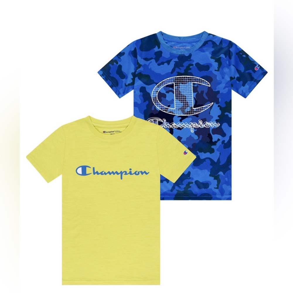 CHAMPION NWT BOYS 2 PACK SHORT SLEEVE TEES GOING FAST